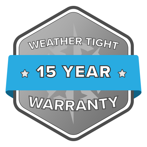 Weather Tight 15 Year Warranty badge