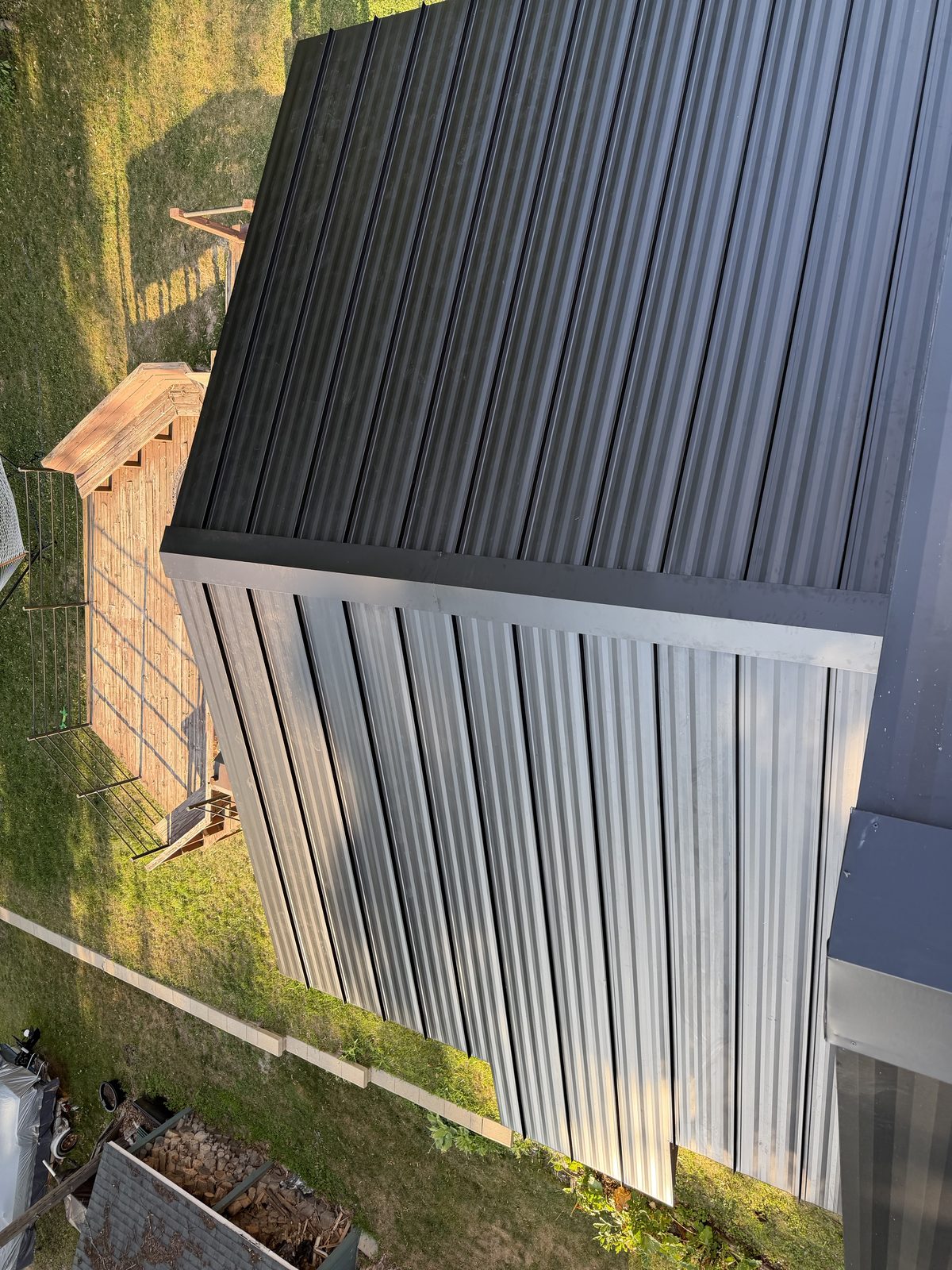 Standing seam metal roof installed by Michigan Metal Roofing