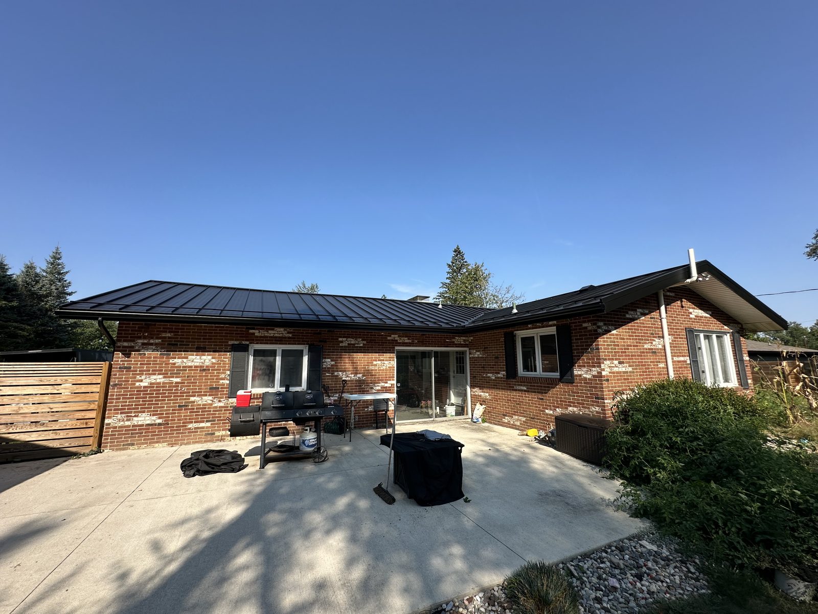 Standing seam metal roof installed by Michigan Metal Roofing