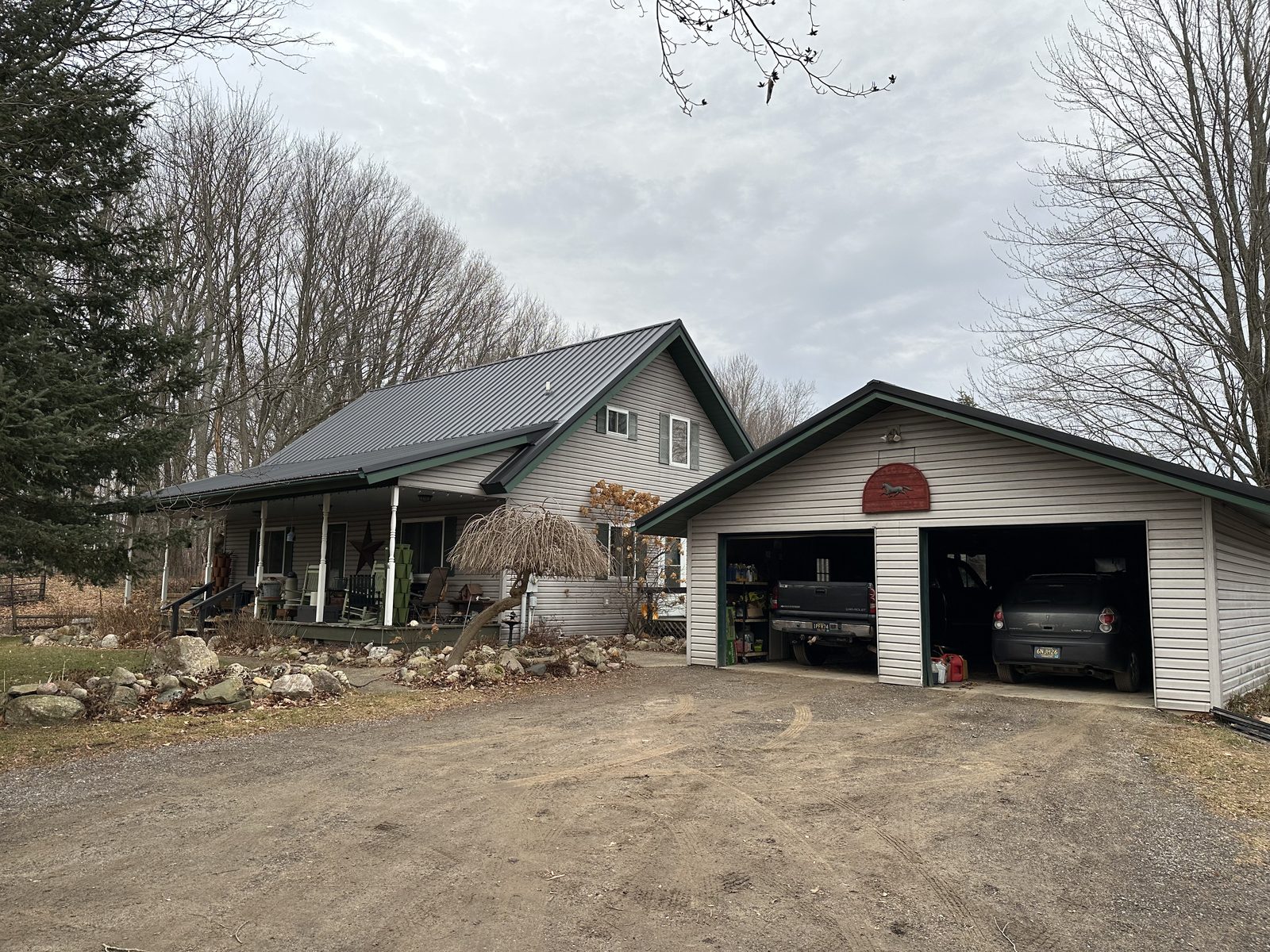 Standing seam metal roof installed by Michigan Metal Roofing