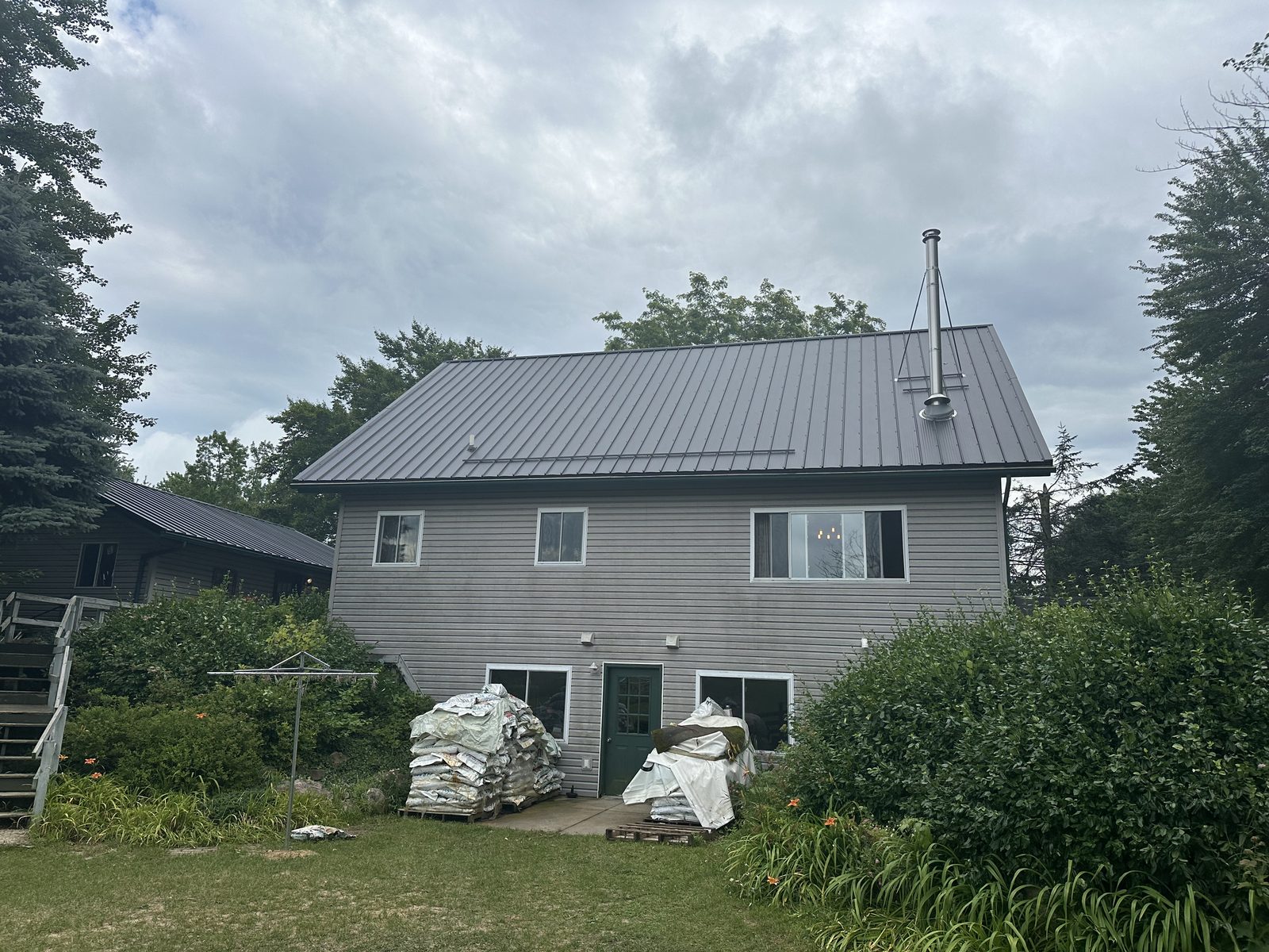 Standing seam metal roof installed by Michigan Metal Roofing