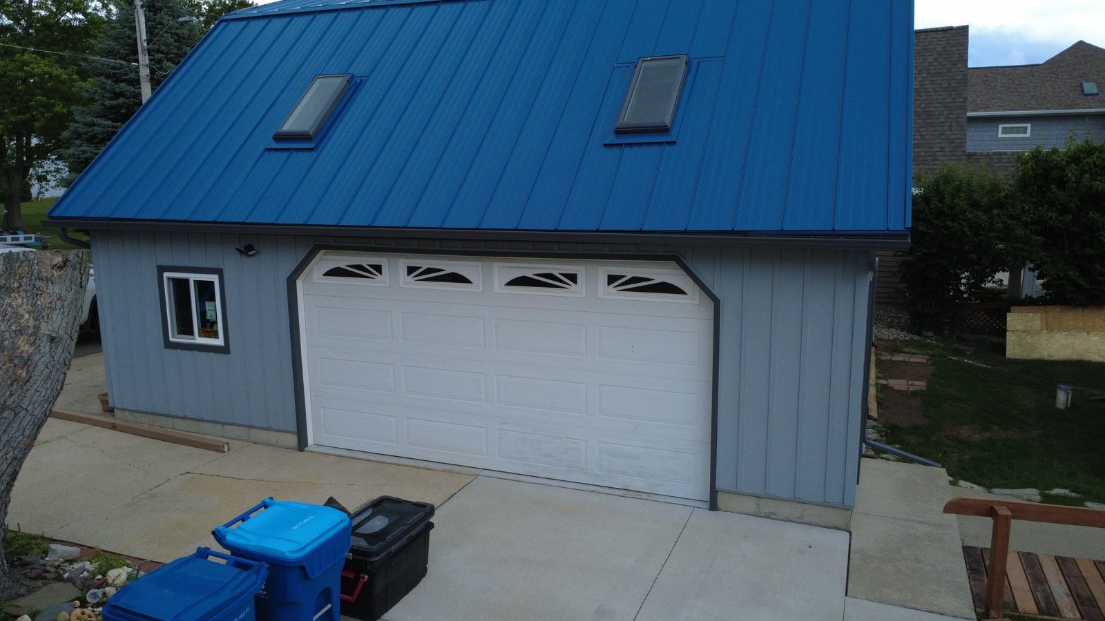Standing seam metal roof installed by Michigan Metal Roofing