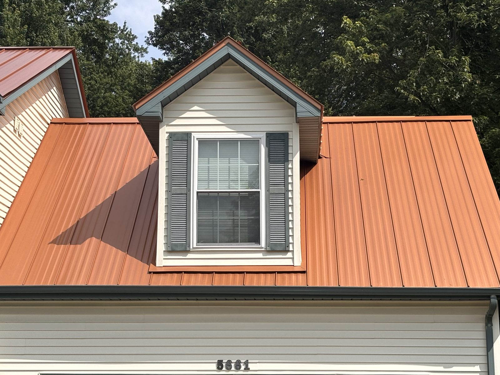 Standing seam metal roof installed by Michigan Metal Roofing