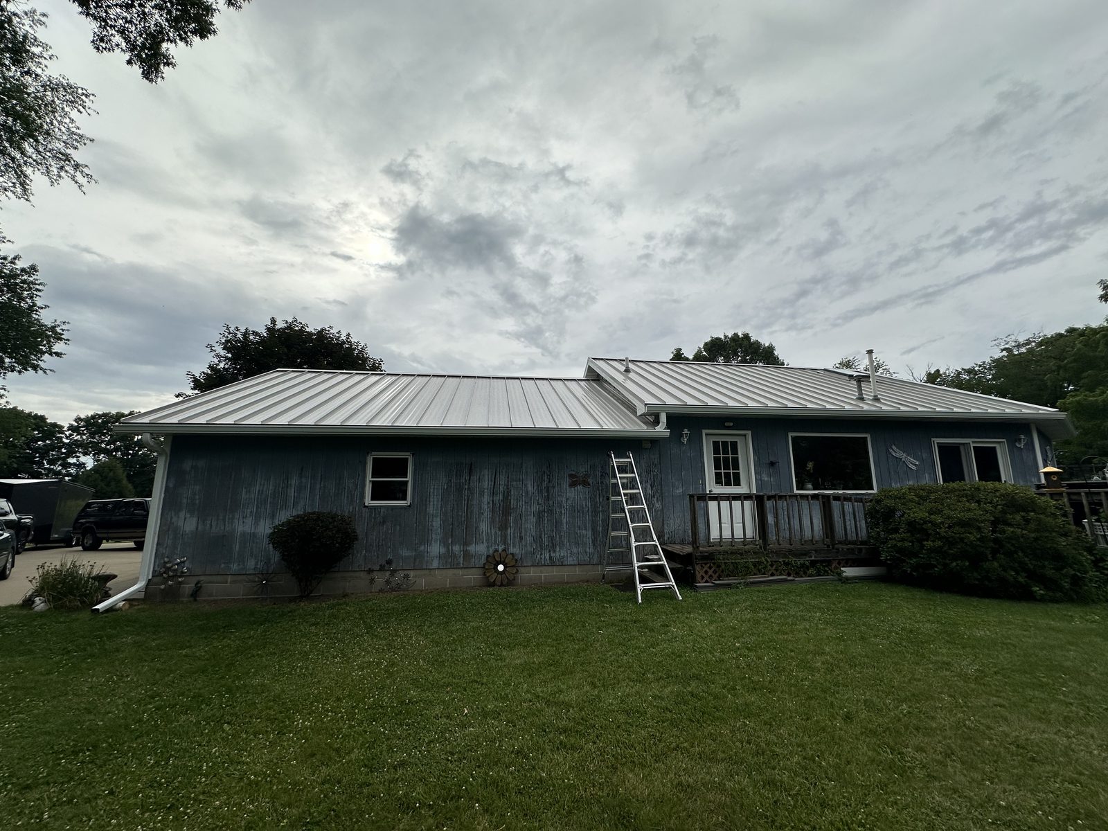 Standing seam metal roof installed by Michigan Metal Roofing