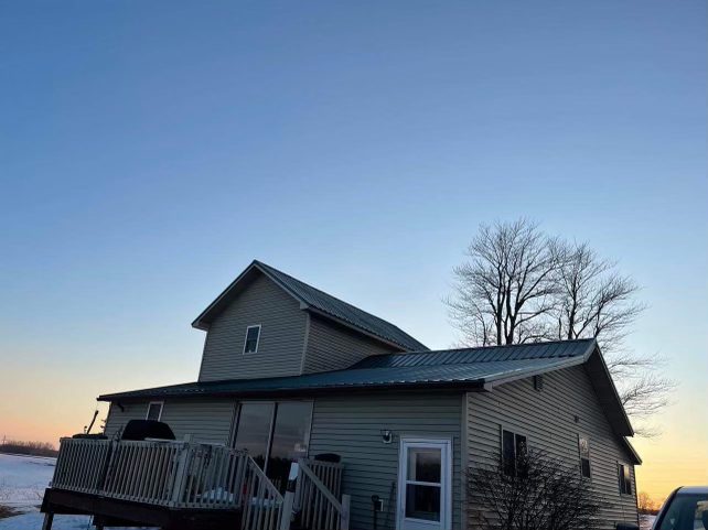 Standing seam metal roof installed by Michigan Metal Roofing