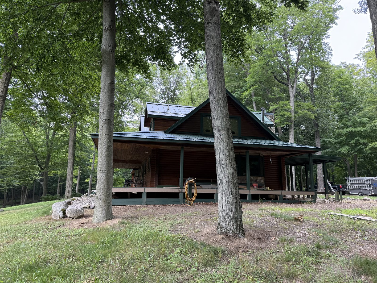 Standing seam metal roof installed by Michigan Metal Roofing