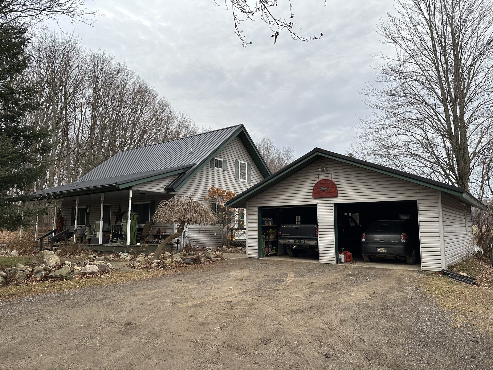 Standing seam metal roof installed by Michigan Metal Roofing