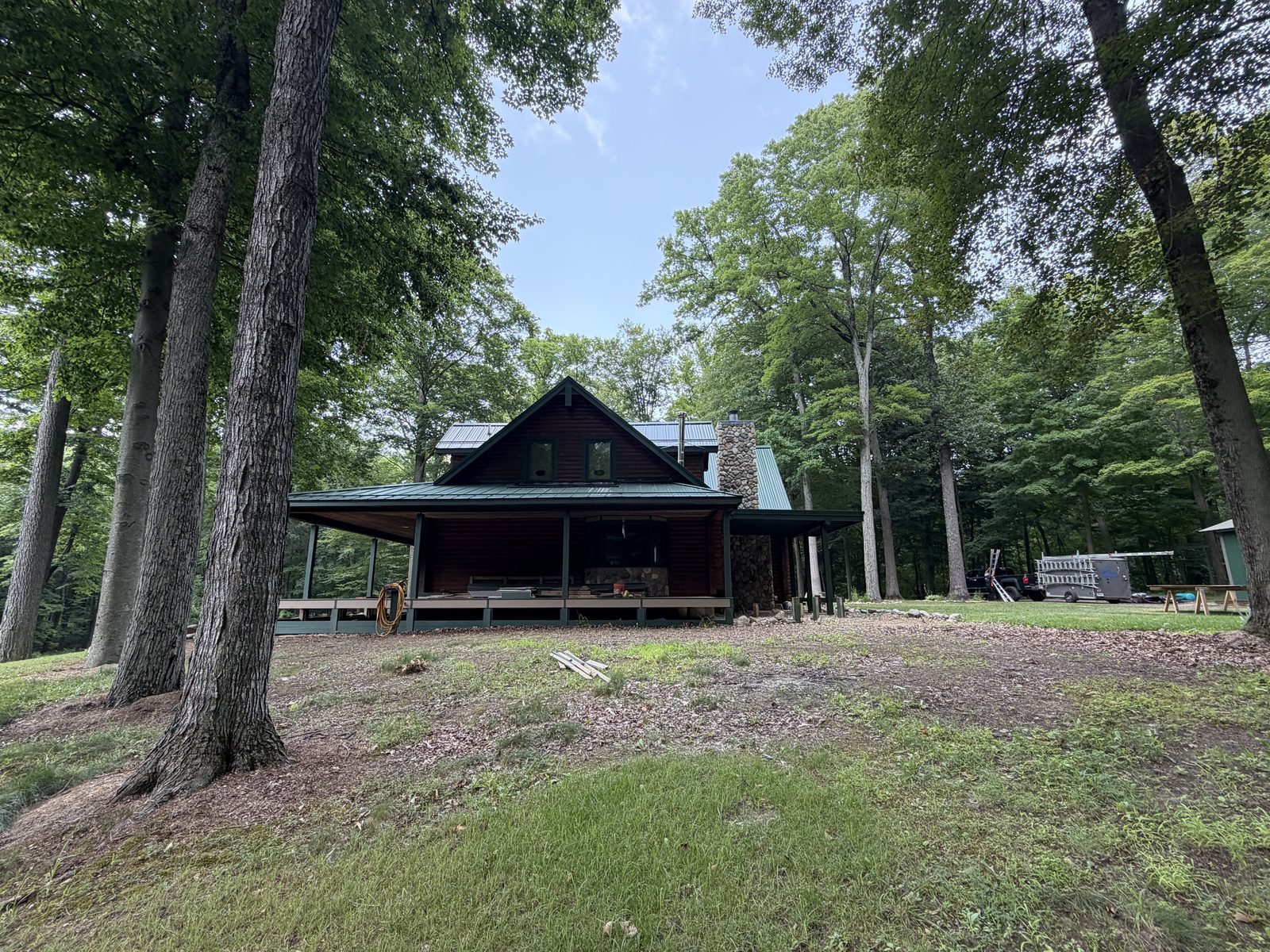 Standing seam metal roof installed by Michigan Metal Roofing