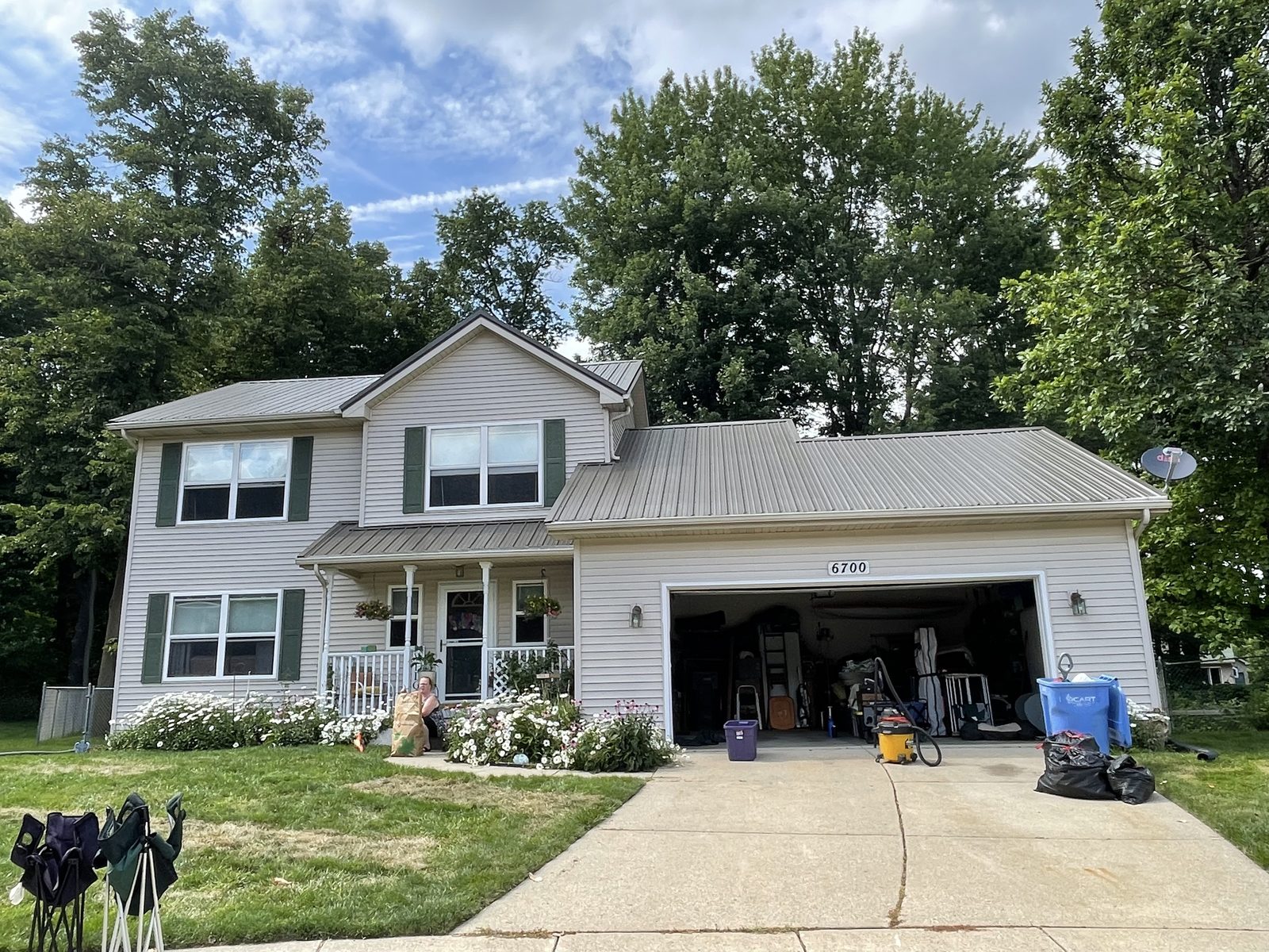 Standing seam metal roof installed by Michigan Metal Roofing