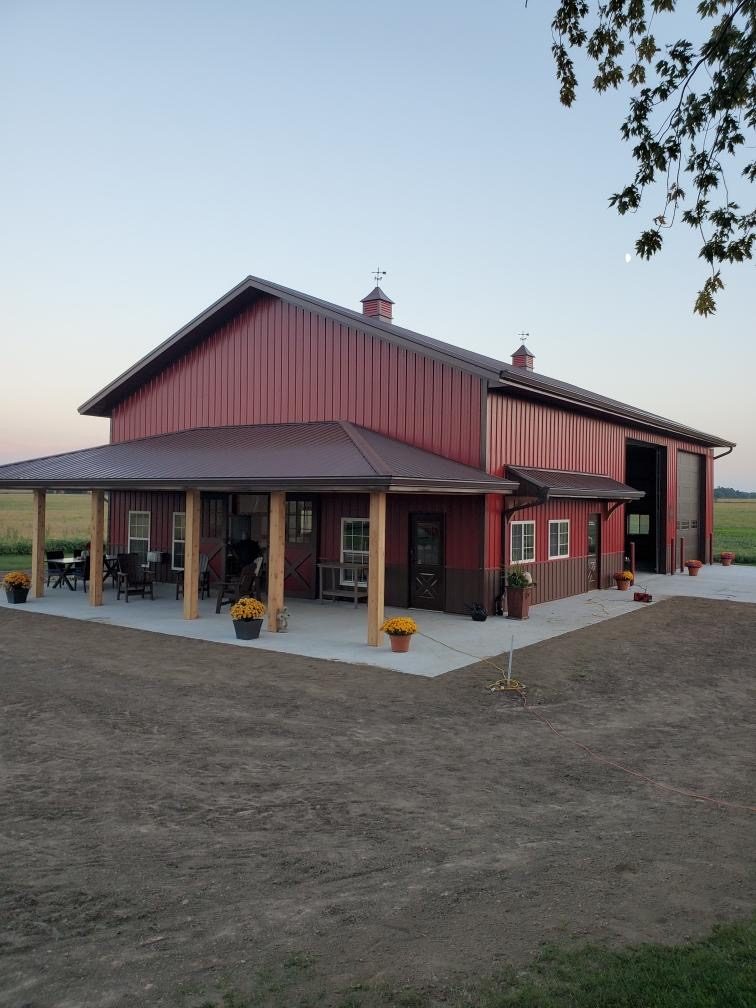 Standing seam metal roof installed by Michigan Metal Roofing