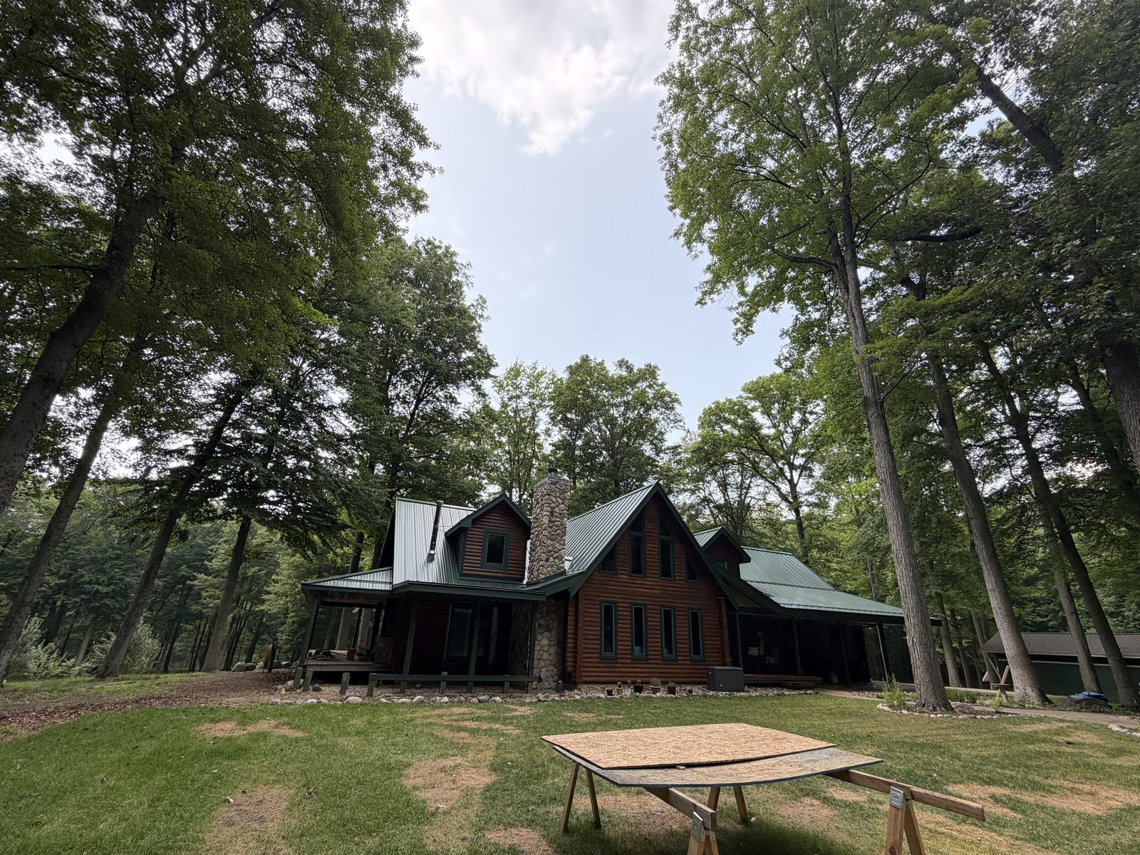 Standing seam metal roof installed by Michigan Metal Roofing