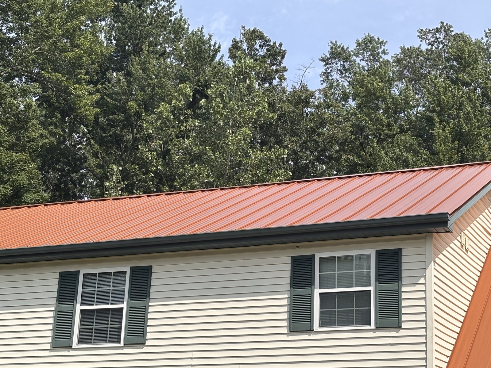 Standing seam metal roof installed by Michigan Metal Roofing