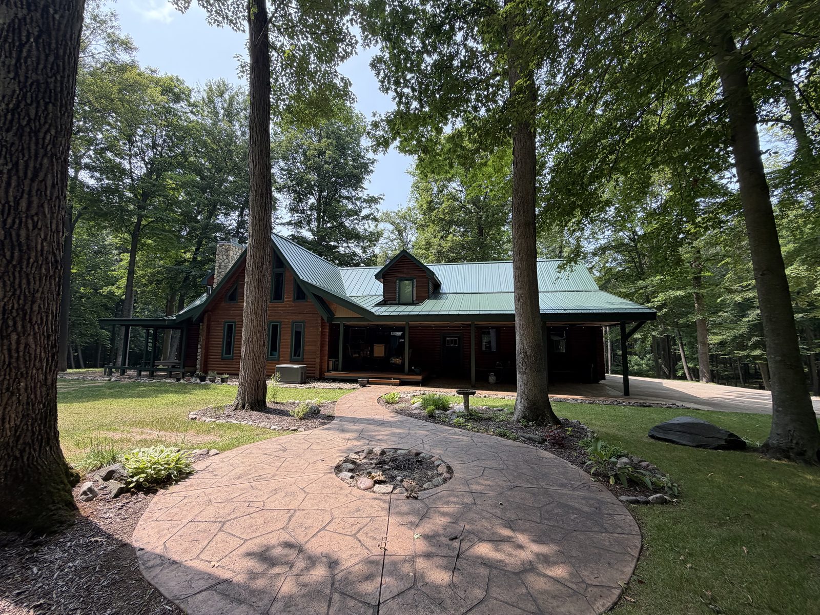 Standing seam metal roof installed by Michigan Metal Roofing