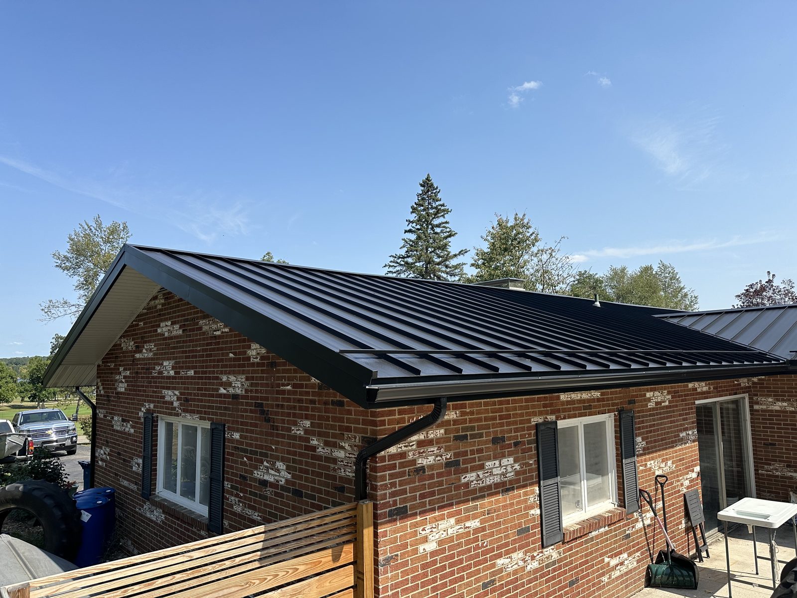 Standing seam metal roof installed by Michigan Metal Roofing